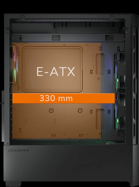 Cougar Case Airface RGB + STC600 Mid Tower - Black