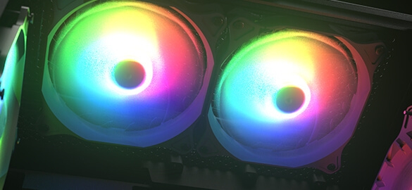 Cougar Case Airface RGB + STC600 Mid Tower - Black