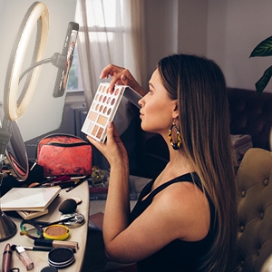 LED Ring LightDimmable Beauty Plastic USB Adjustable Streaming Makeup Video Shooting Phone5-2