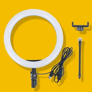 LED Ring LightDimmable Beauty Plastic USB Adjustable Streaming Makeup Video Shooting Phone6