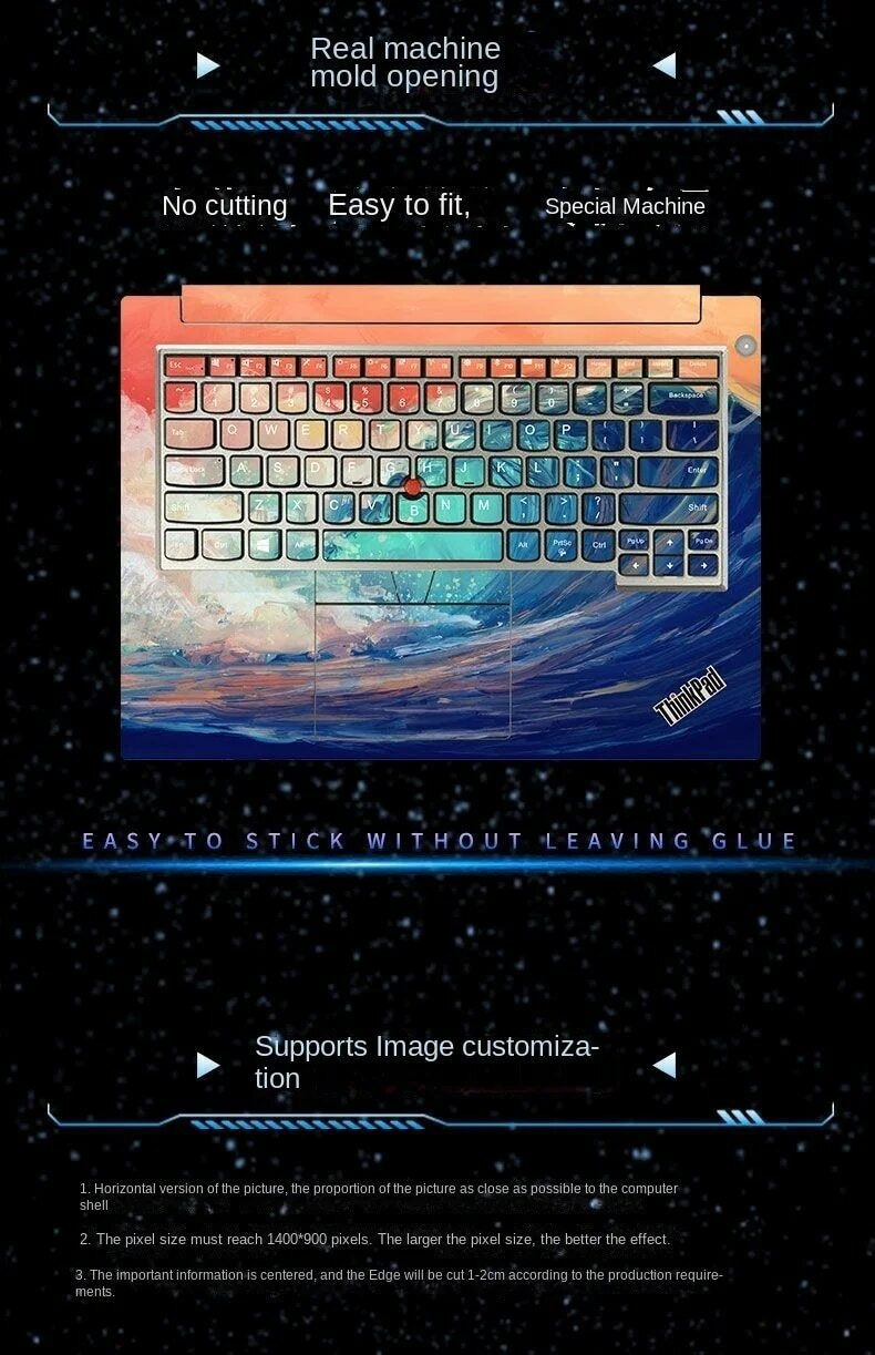 Generic Laptop Sticker Cover for Lenovo LEGION 5 Pro 16ACH6H Laptop