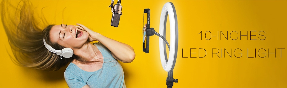 LED Ring LightDimmable Beauty Plastic USB Adjustable Streaming Makeup Video Shooting Phone2