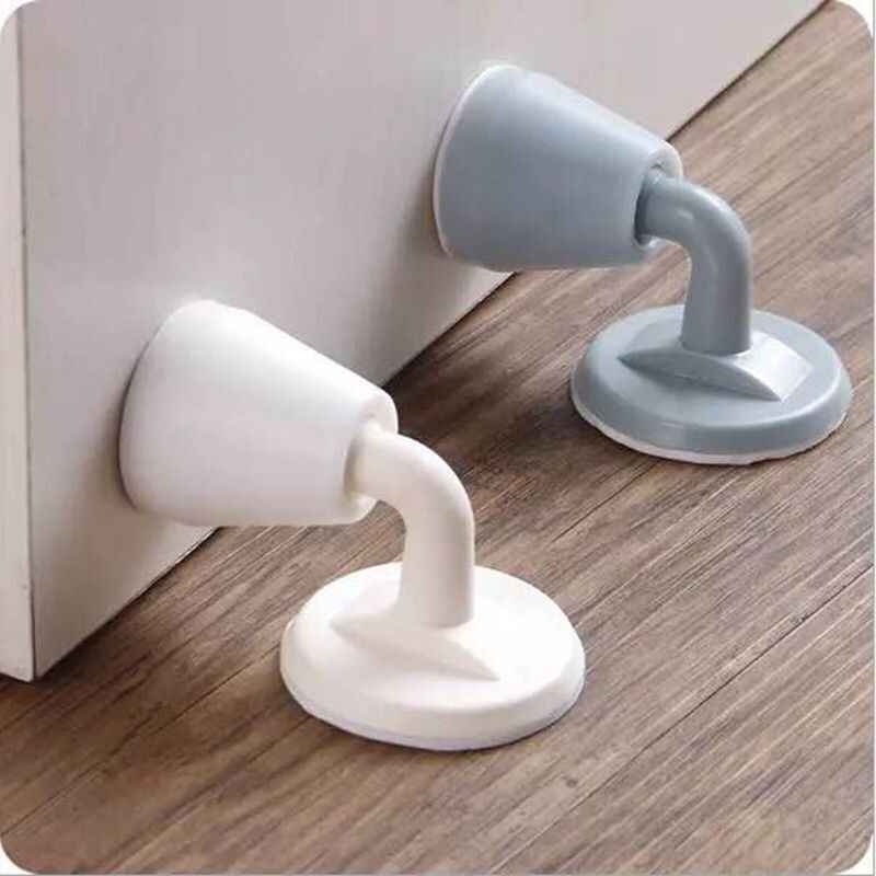 Silicone Door Stop Collision Protection Pad Self-adhesive Door Stop Non-perforated Hidden Wall Protector Household Supplies