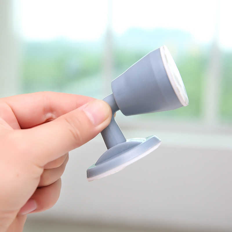 Silicone Door Stop Collision Protection Pad Self-adhesive Door Stop Non-perforated Hidden Wall Protector Household Supplies