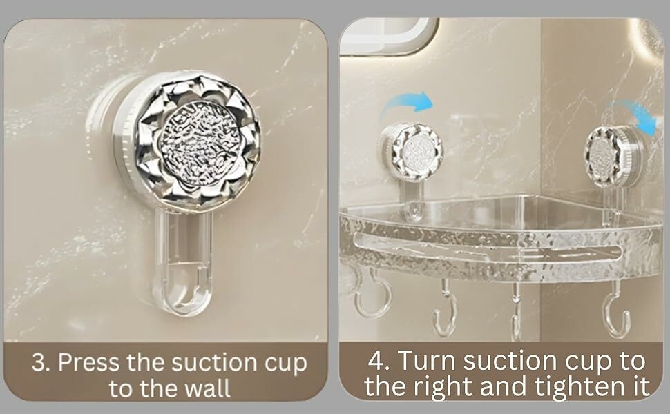 corner shelf in modern bathroom minimalist wall-mounted shower organizer with no-drill installation