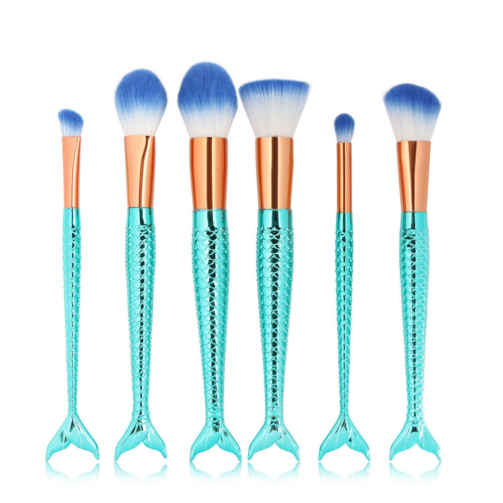 Generic 6pcs Filbert Paint Brushes Paintbrush Set Nylon Hair Paint