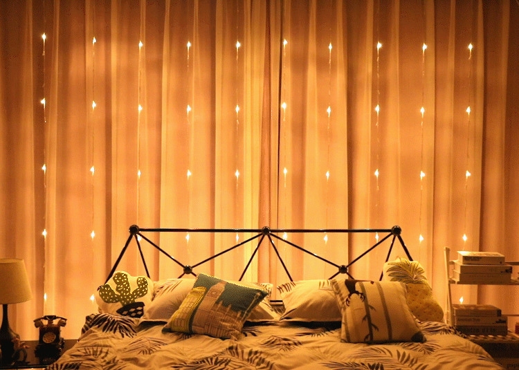 Led Waterfall Curtain Fairy String Lights Led Light Christma for Wedding  Party Window Decoration Outdooor Lighting 3x2 3x3m 220V-LED String- -  AliExpress
