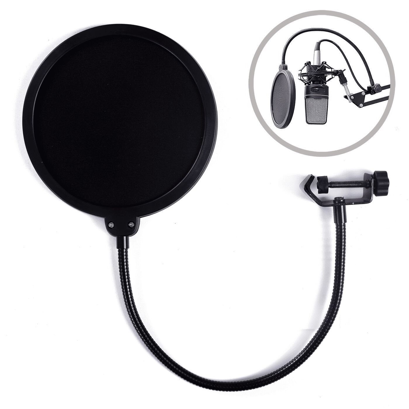 HDE 6 Inch Pop Filter Shield for Blue Yeti Microphones and USB Condenser  Mics - Walmart Canada