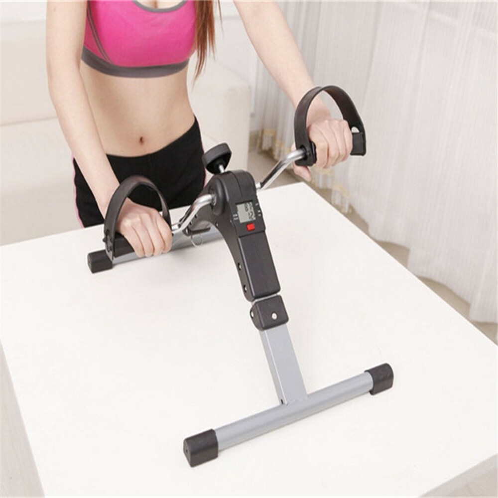 خفيفة الوزن محمولة قابلة للطي دراجة صغيرة دواسة التمارين مع شاشة الكمبيوتر