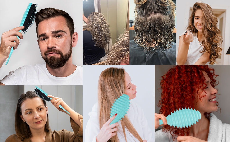 فرشاة تحديد الشعر المجعد