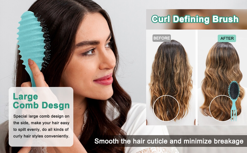 فرشاة تحديد الشعر المجعد