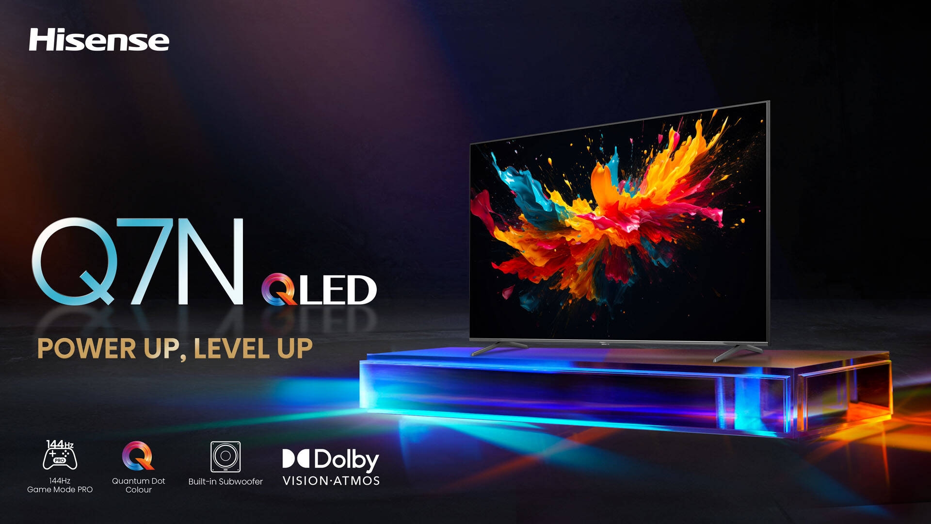 Hisense 55Q7N QLED 4K VIDAA Smart TV feature banner