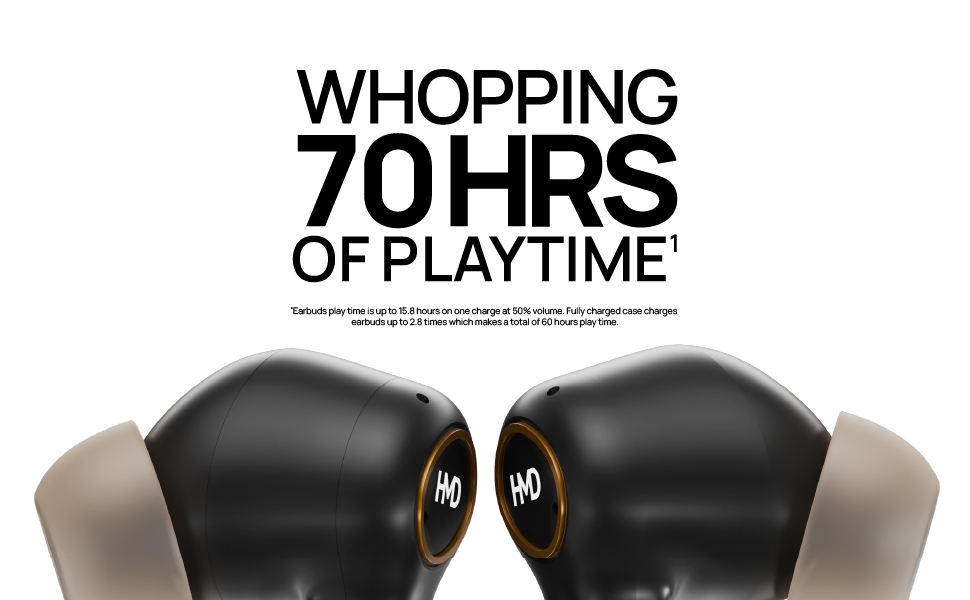 HMD DUB X50, 70 Hours of Playtime, Environmental Noise Cancellation