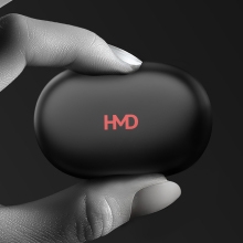 TWS, true wireless earbuds, in ear headphones, pocketable design, small, black