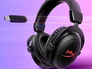 DokanTech_HyperX Cloud II Core Wireless Headset - DTS Audio, Memory Foam, Black