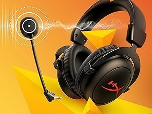 DokanTech_HyperX Cloud II Core Wireless Headset - DTS Audio, Memory Foam, Black