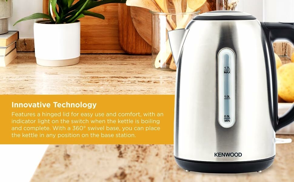 غلاية كينوود مع قاعدة دوارة 360 درجة