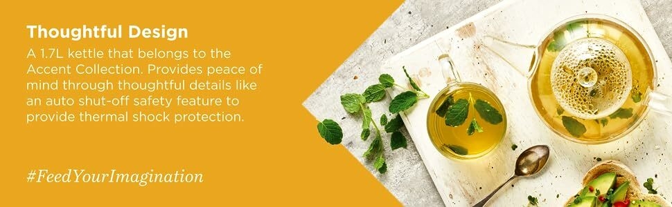 غلاية كينوود بتصميم مدروس وميزة أمان الإغلاق التلقائي