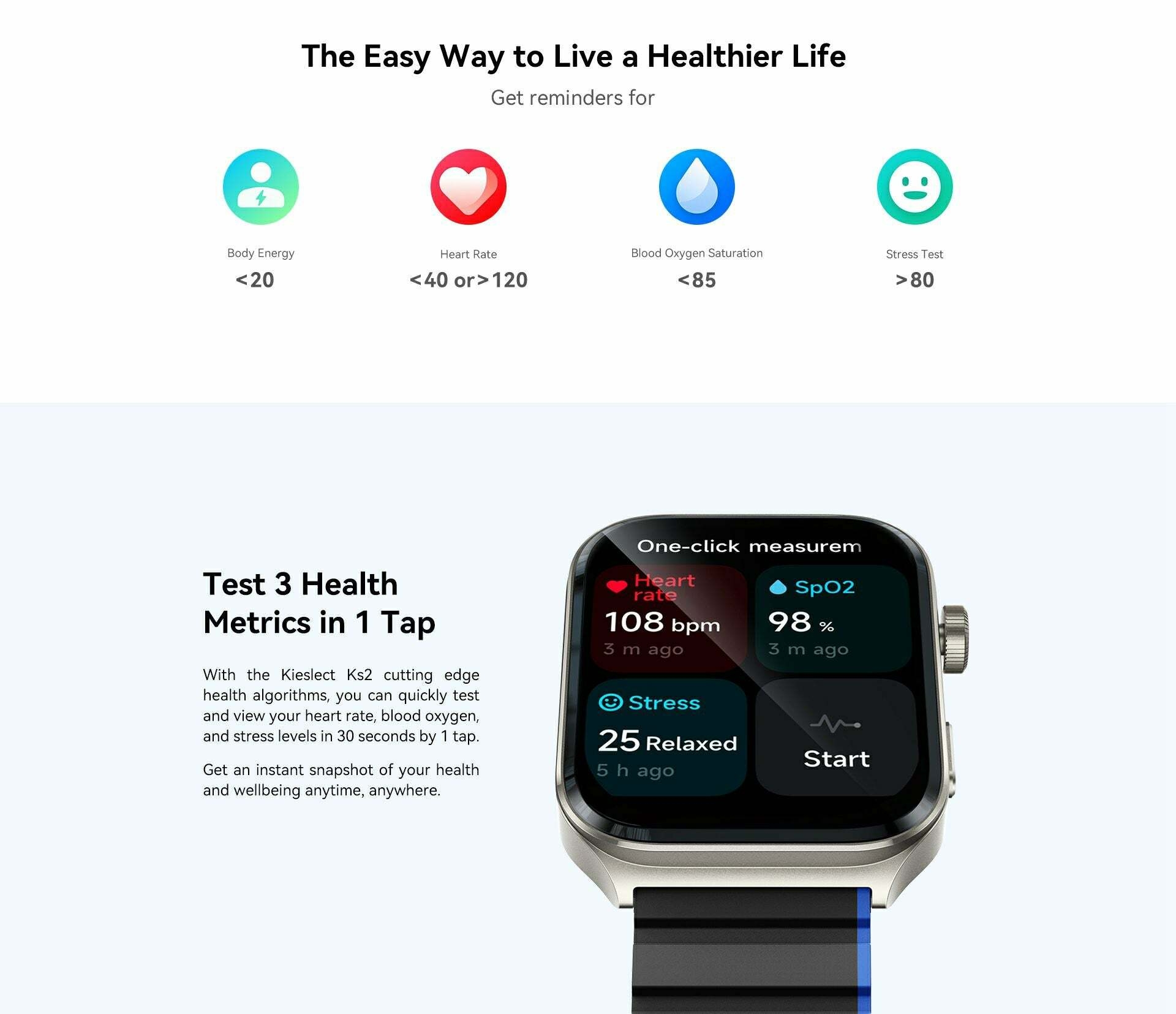 Kieslect Smartwatch Ks2