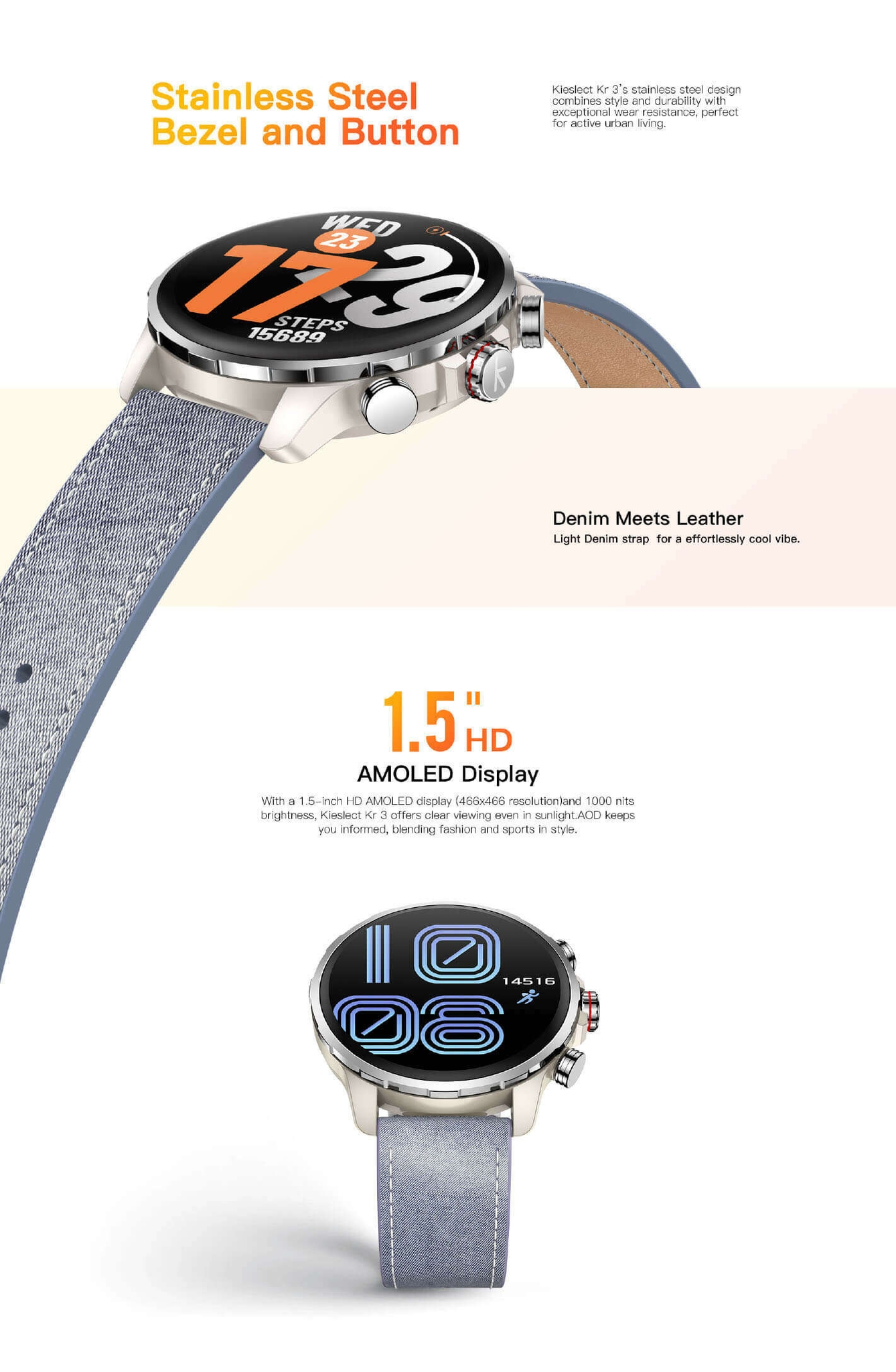 Kieslect Calling Smart Watch Kr 3