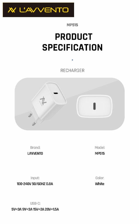 L'AVVENTO Home Charger PD 30W