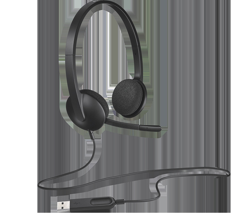 سعر Logitech H340 Stereo Headset - BlackLogitech Corded Headset H340 فى ...