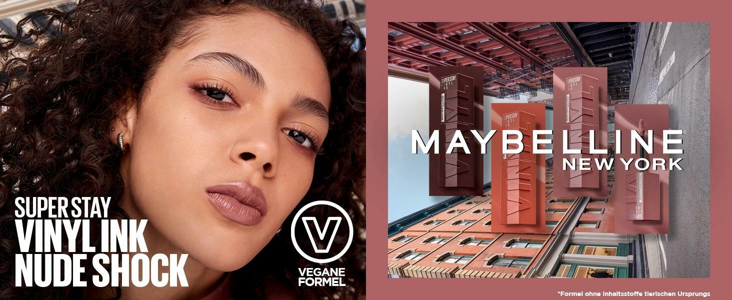 maybelline new york vinyl ink flüssiger lippenstift mit gllänzendem finish