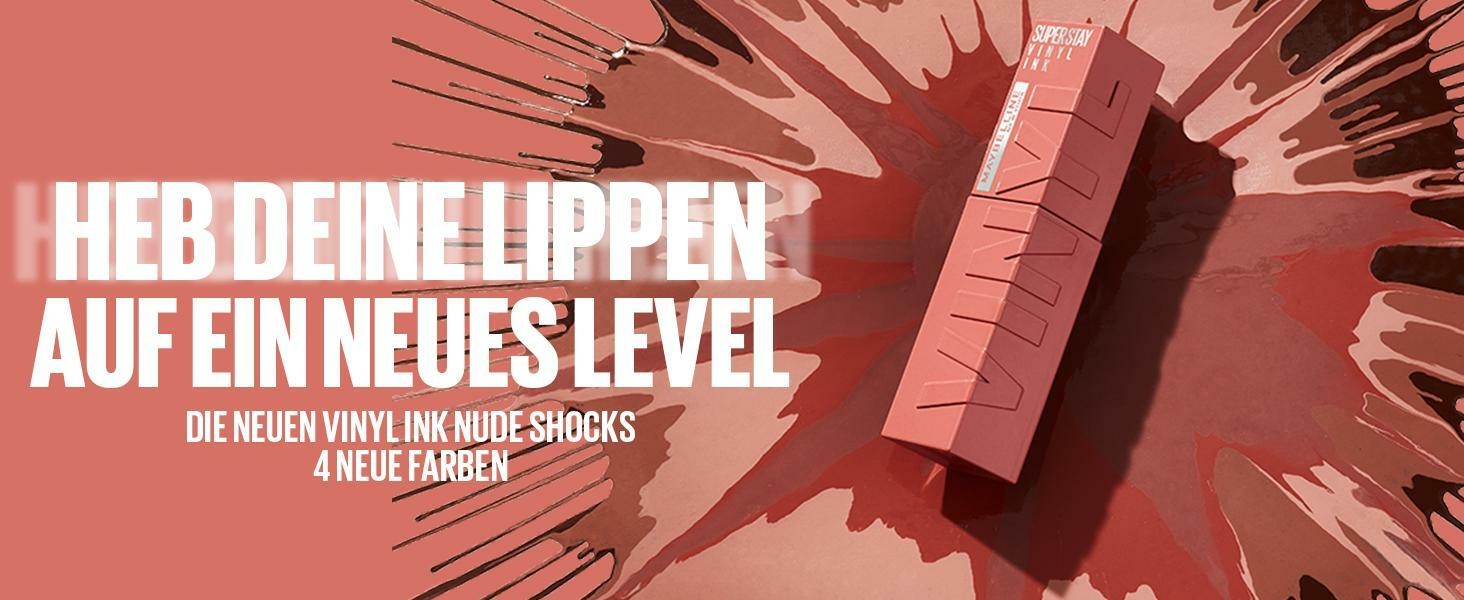 maybelline new york vinyl ink flüssiger lippenstift mit gläzendem finish