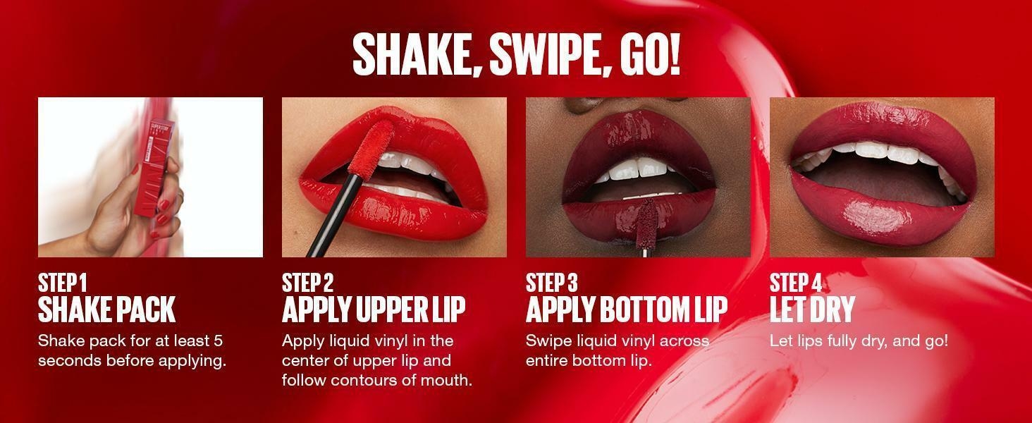 Lip colour application