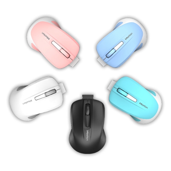 ماوس Meetion MiniGo اللاسلكي القابل لإعادة الشحن والبلوتوث - Dokkantech