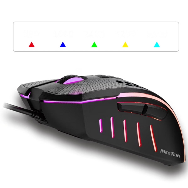 _Meetion GM015 Honeycomb RGB Gaming Mouse – 6400 DPI, Lightweight & Ergonomic DokanTech #