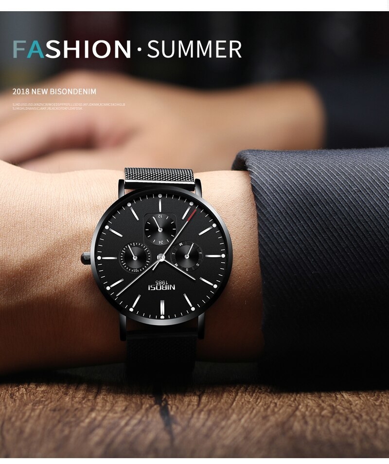 NIBOSI Luxury Brand 2018 Men Watches Ultra Thin Watches For Men Famous Brand Watch With Date men waterproof Relogio Masculino (14)
