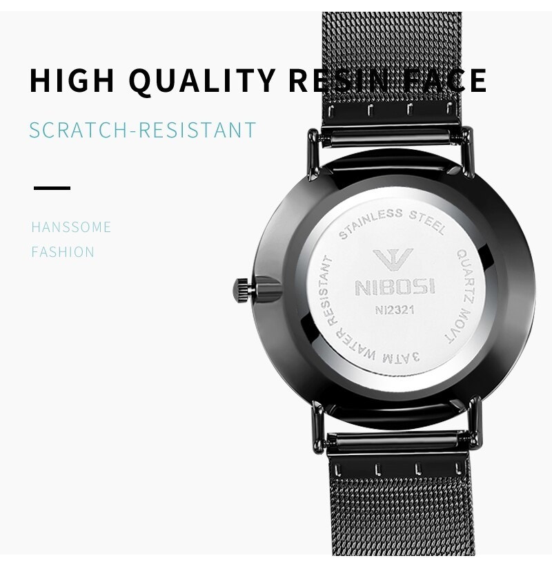 NIBOSI Luxury Brand 2018 Men Watches Ultra Thin Watches For Men Famous Brand Watch With Date men waterproof Relogio Masculino (10)