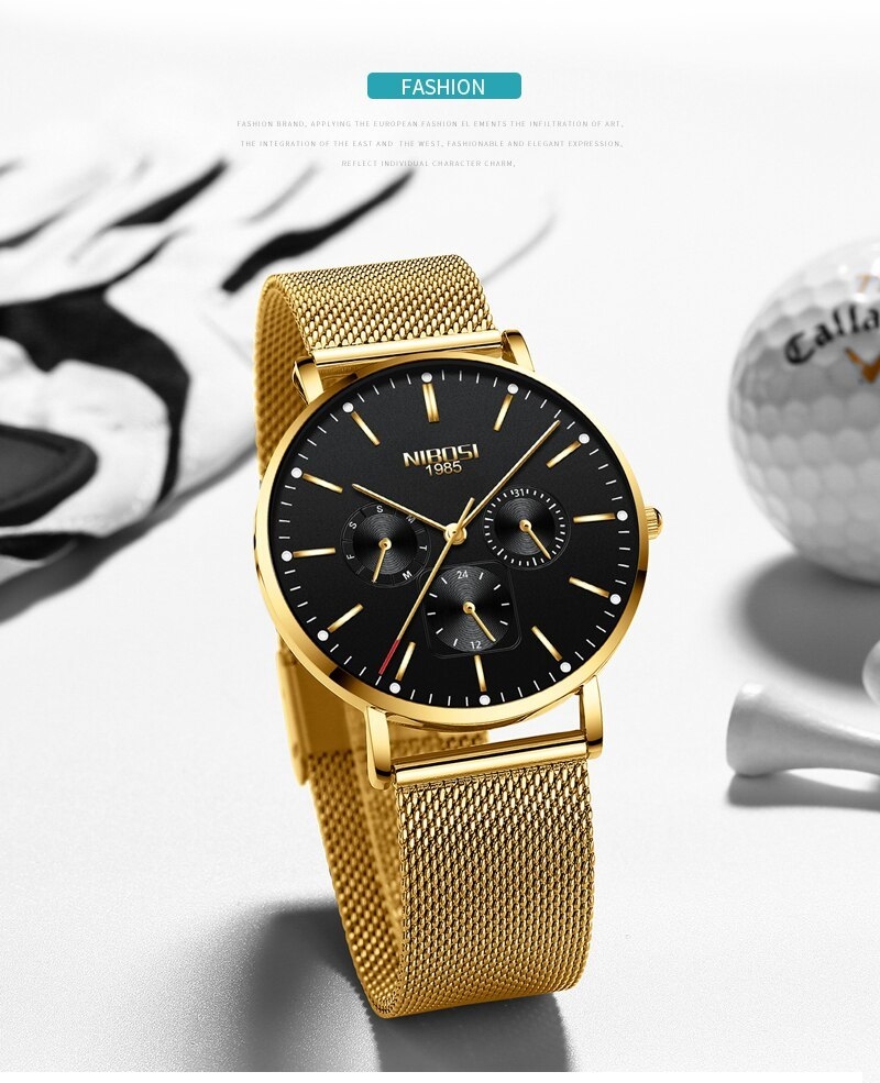 NIBOSI Luxury Brand 2018 Men Watches Ultra Thin Watches For Men Famous Brand Watch With Date men waterproof Relogio Masculino (5)