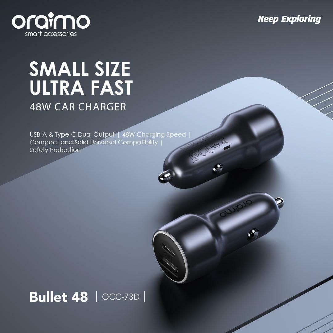oraimo Bullet 48 48W Car Charger OCC-73D