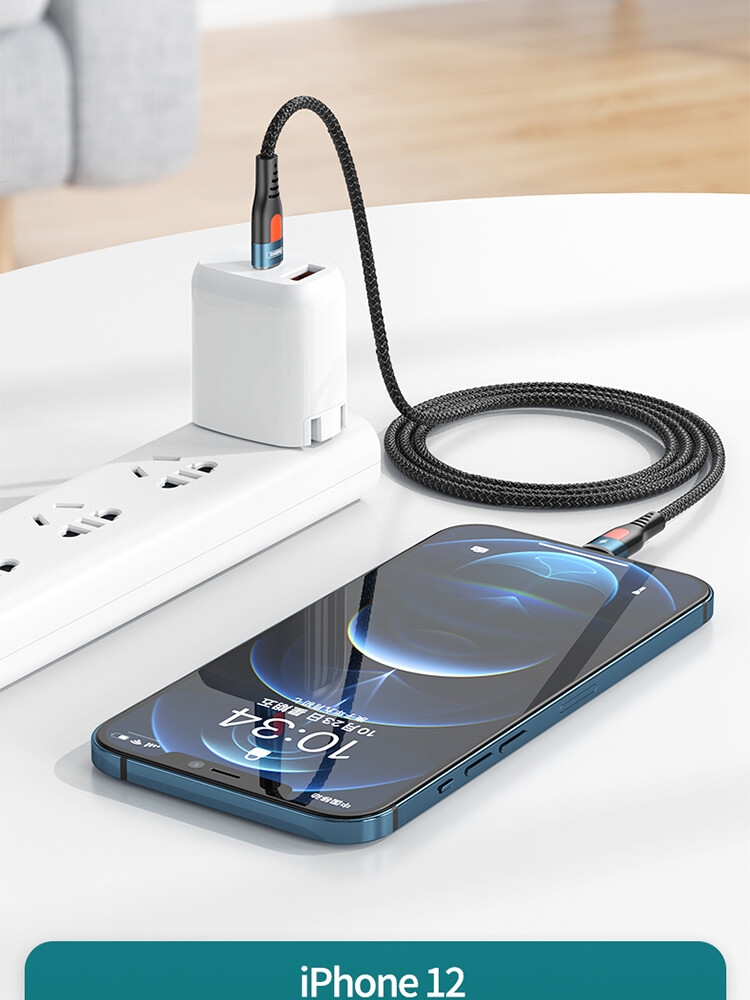 REMAX Lesu Pro 5A Aluminum Alloy Fast Charging Cable RC-188i (Type C- iPhone)-Black