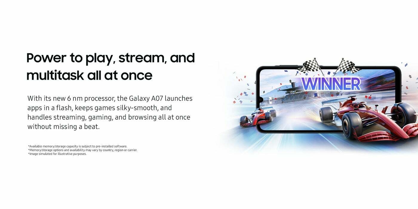 Samsung Galaxy A07 – 4GB RAM – 128GB – Black