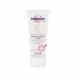 Sanosan mama cream for stretch marks helps prevent stretch marks with aspecial collagen