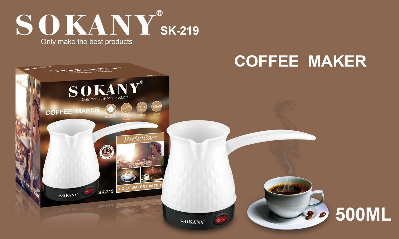 Sokany Turkish Coffee Maker White, SK219