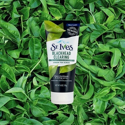 Sữa Rửa Mặt Tẩy Da Chết Sạch Mụn Đầu Đen ST.IVES Trà Xanh 170g