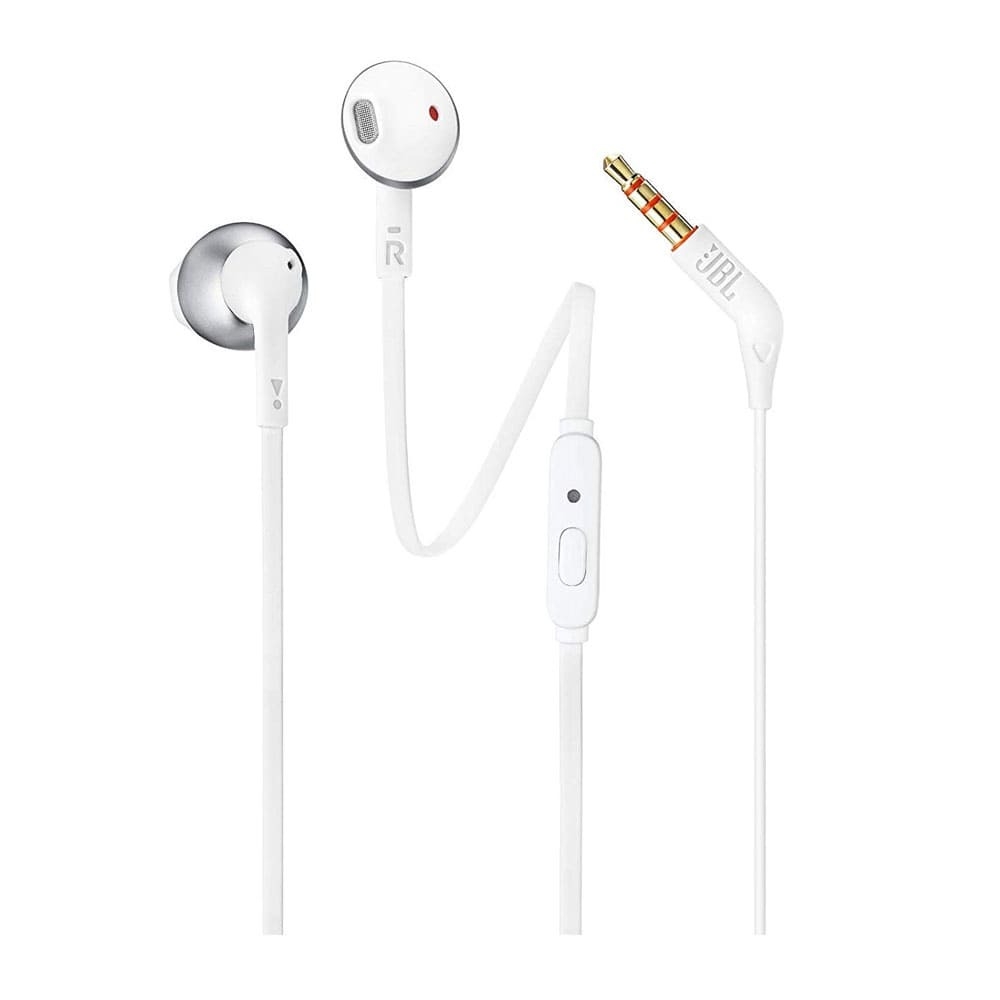 JBL T205 In-Ear Headphones - Chrome
