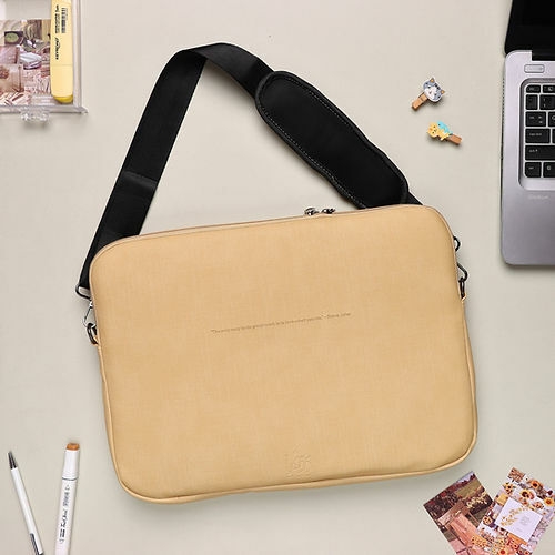 Shoulder Laptop Sleeve by Dawenha | Latte