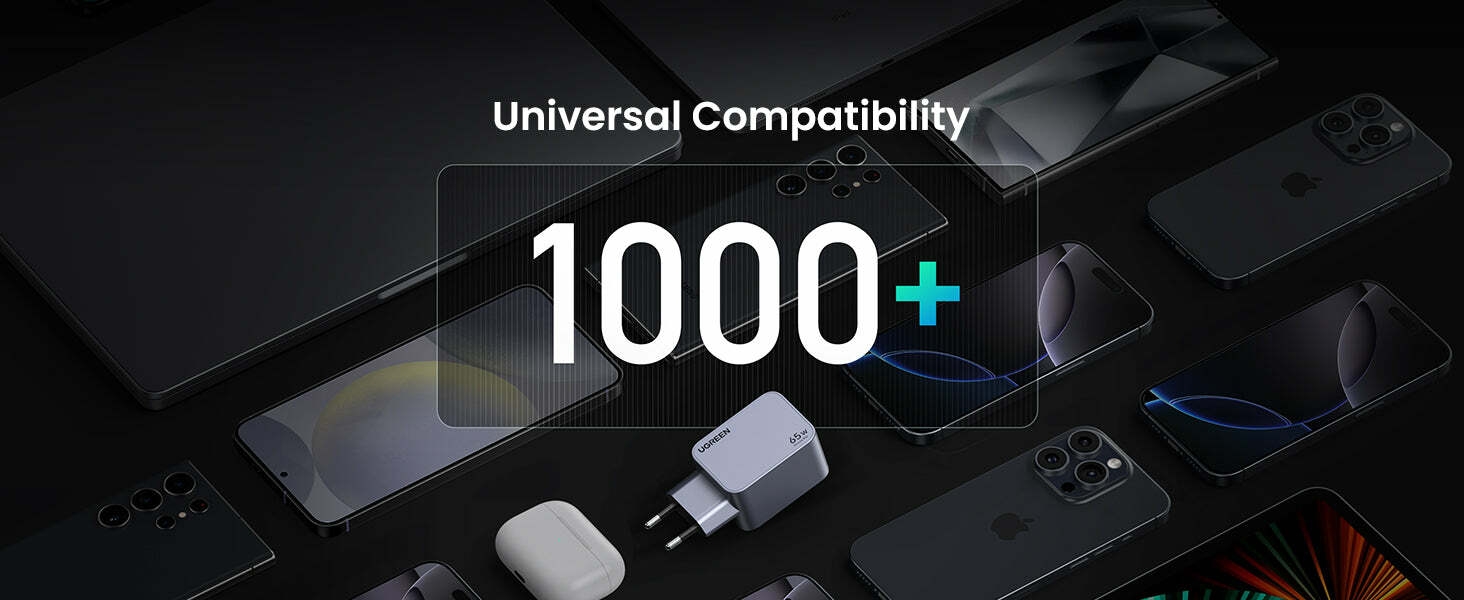 Nexode Pro 65W USB C Charger 3-Ports Mini GaN Fast Charger