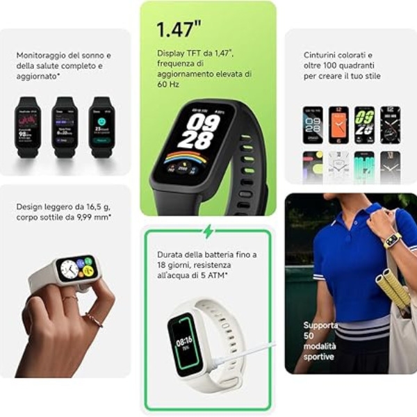 _Xiaomi SmartBand 9 Active – Style, Performance, and 18-Day Battery Life Dokkantech#