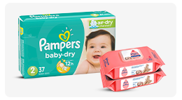 حفاضات ومناديل مبللة