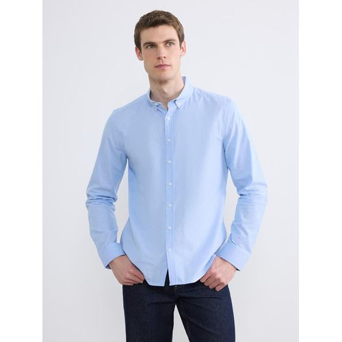 Slim Fit Oxford Men's Basic Shirt