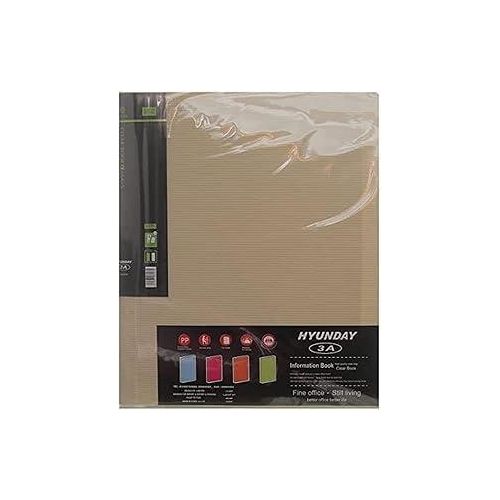 Hyunday DG-8330A4 Office Clear Book 30 Pockets A4 - Assorted Color