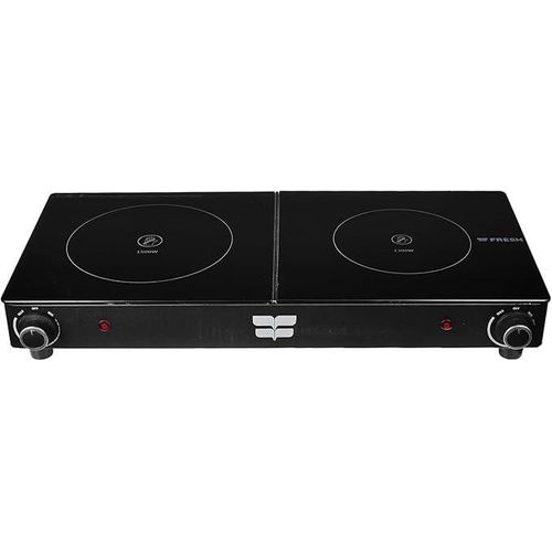 Hot plate Double 2 EYE ceramic - Black
