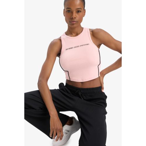 Woman Crew Neck Crop Top Athlete - Pink