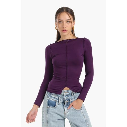 Seamless Microfiber Piping Top